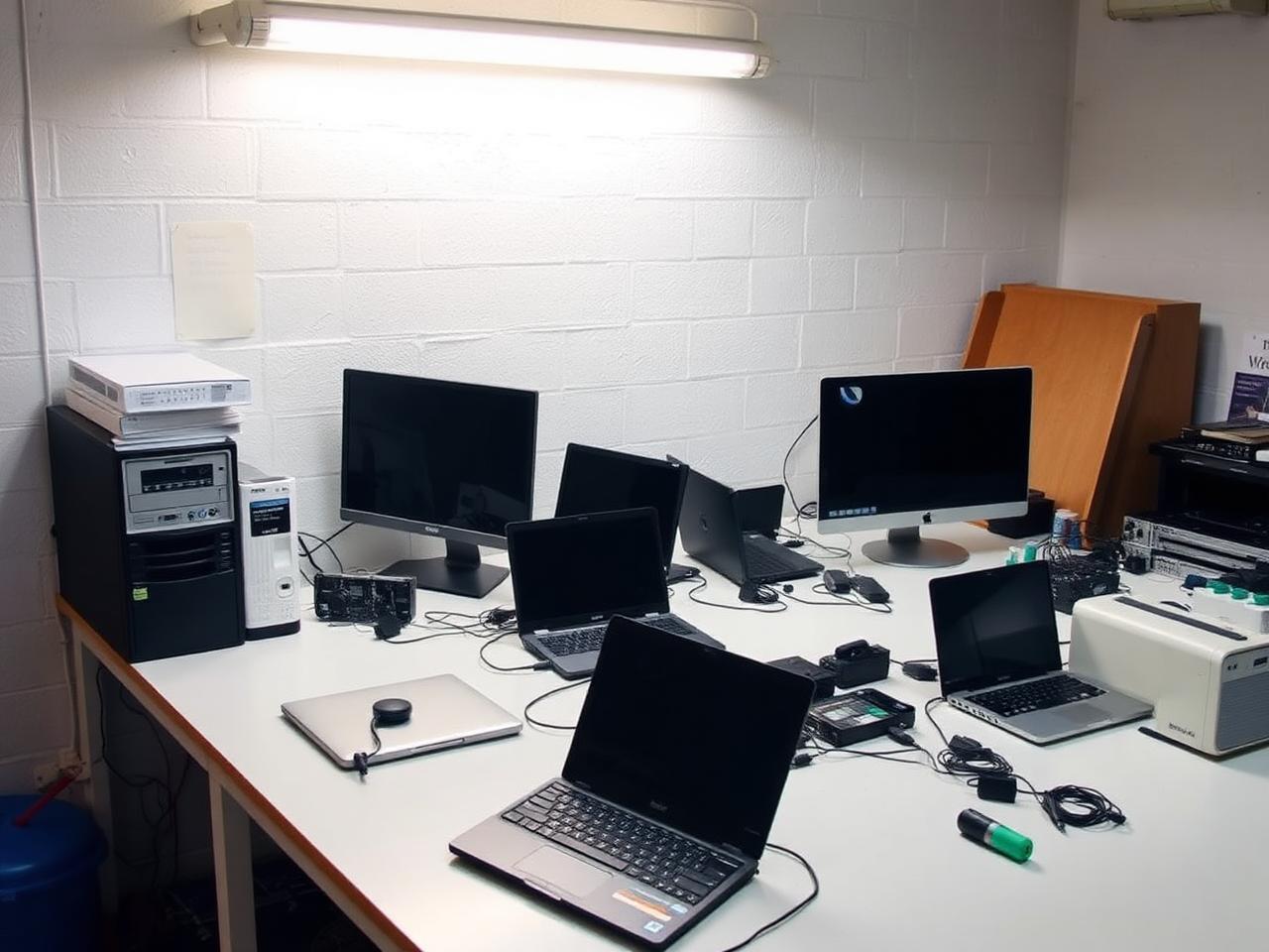 Used computer equipment for consignment: laptops, desktops, monitors